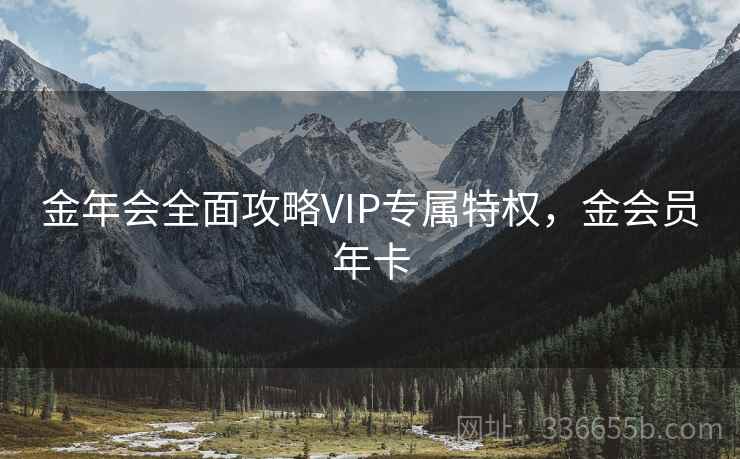 金年会全面攻略VIP专属特权，金会员年卡