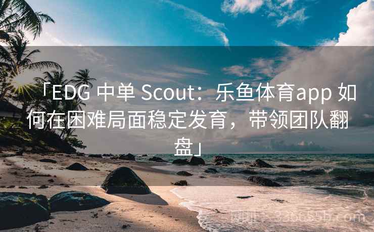 「EDG 中单 Scout：乐鱼体育app 如何在困难局面稳定发育，带领团队翻盘」