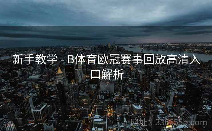 新手教学 - B体育欧冠赛事回放高清入口解析  第2张