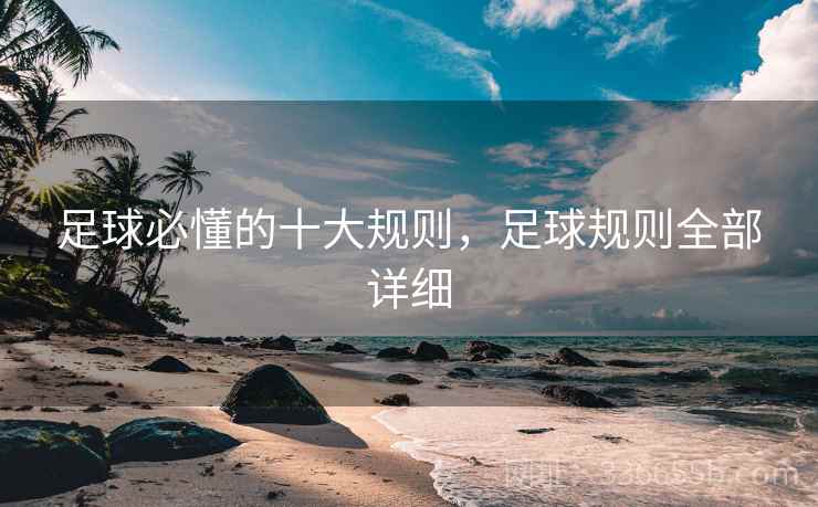 足球必懂的十大规则，足球规则全部详细