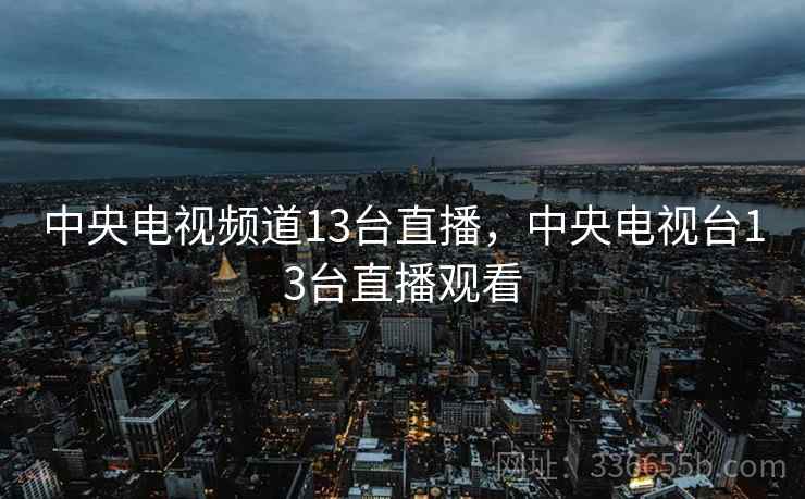 中央电视频道13台直播，中央电视台13台直播观看  第2张