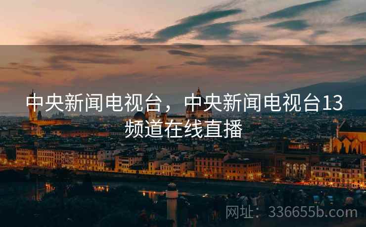 中央新闻电视台，中央新闻电视台13频道在线直播  第2张