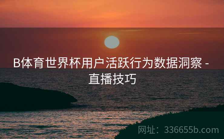 B体育世界杯用户活跃行为数据洞察 - 直播技巧  第2张