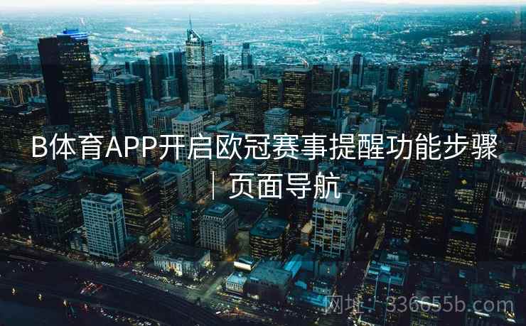 B体育APP开启欧冠赛事提醒功能步骤｜页面导航  第2张