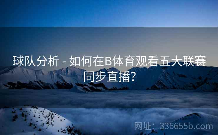 球队分析 - 如何在B体育观看五大联赛同步直播？  第2张